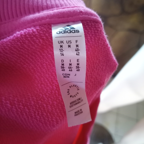 adidas Pink Crew Neck Sweater - Picture 2 of 4